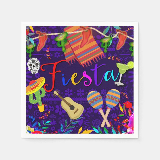 Serviette En Papier Fête de célébration d'anniversaire Cinco De Mayo (Devant)