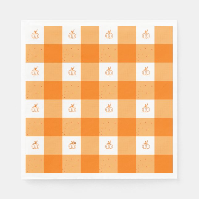Serviette En Papier Fête de citrouille par Sionna (Devant)