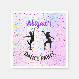 Serviette En Papier Fête de danse pour enfants avec des nuances de cou