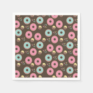 Serviette En Papier Fête de Donuts Bébé Arc-en-ciel Citations de Baby 