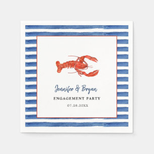 Serviette En Papier Fête de fiançailles au crabe 