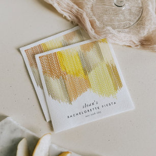 Serviette En Papier Fête de Fiançailles Moderne Frange Fiesta