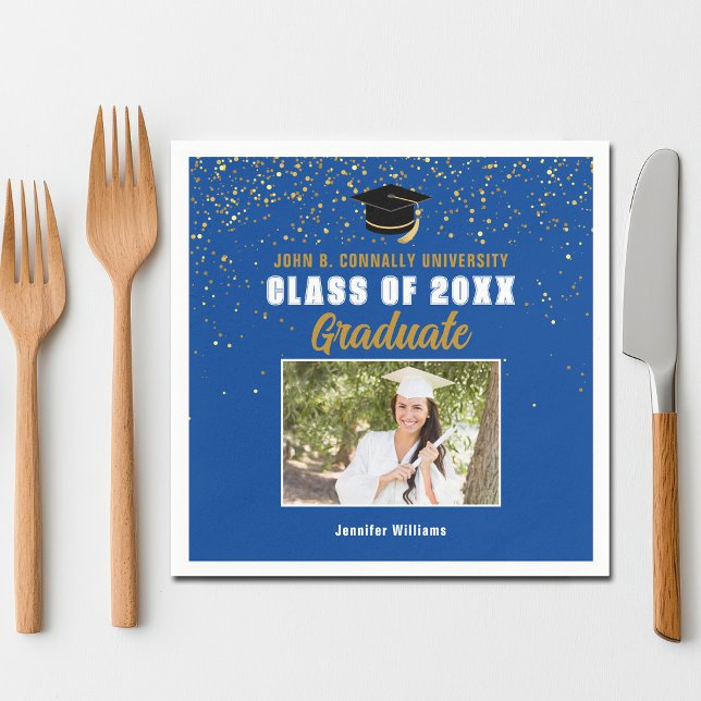 Serviette En Papier Fête de fin d'études de la promotion 2026 Photo de (Créateur téléchargé)