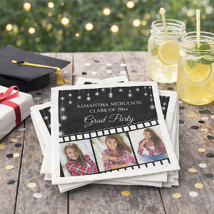 Serviette En Papier Fête de fin d'études Photo Bobine de film Star d'H