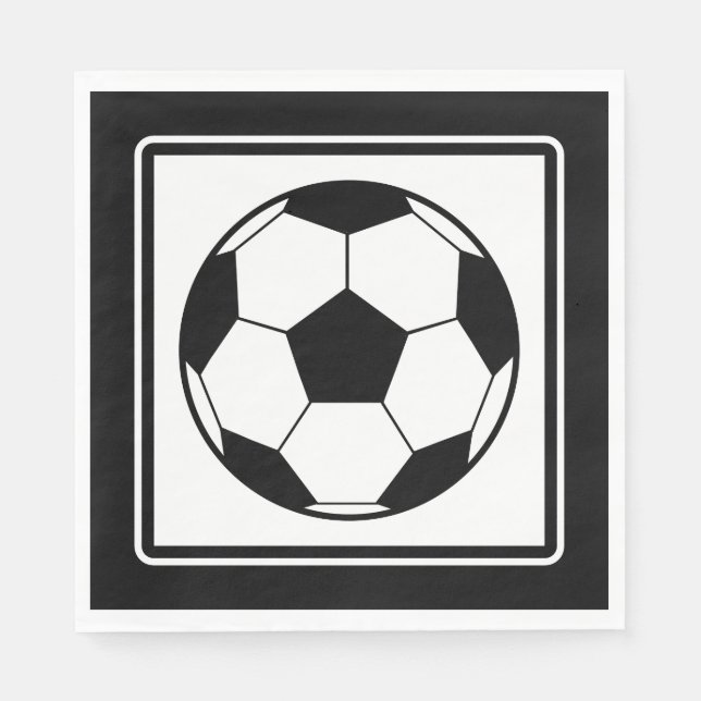 Serviette En Papier Fête de Foot (Devant)