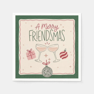 Serviette En Papier Fête de Friendsmas Joyeux Noël