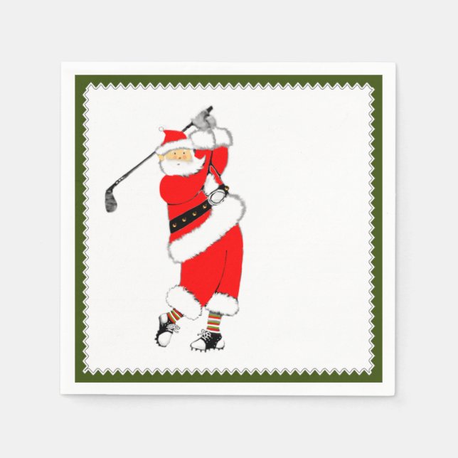 Serviette En Papier Fête de golf de vacances (Devant)