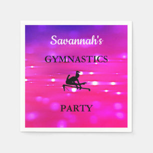 Serviette En Papier Fête de GYMNASTIQUE pour filles Ensemble personnal