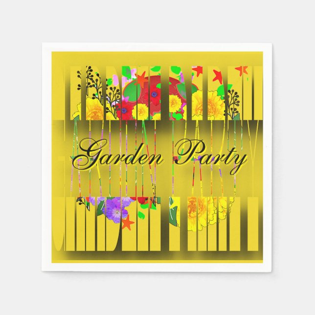 Serviette En Papier Fête de jardin (Devant)