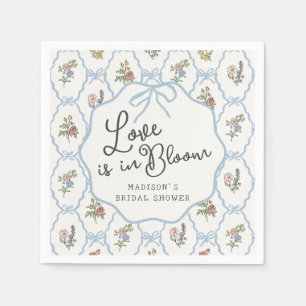 Serviette En Papier Fête de Jardin de Printemps Floral Pastel Enterrem