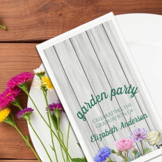 Serviette En Papier Fête de jardin de remise de diplômes (Créateur téléchargé)