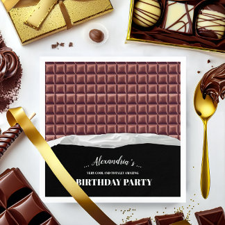 Serviette En Papier Fête de la barre de chocolat personnalisée