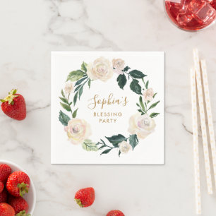 Serviette En Papier Fête de la bénédiction des mères florales personna