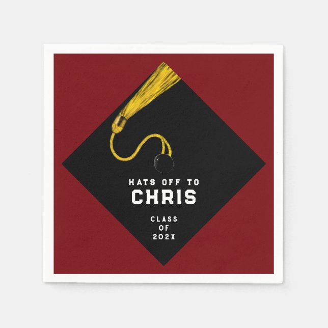 Serviette En Papier Fête de la graduation 2025 (Devant)