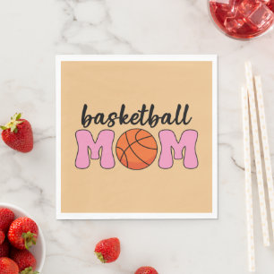 Serviette En Papier Fête de la mère mère du basket-ball