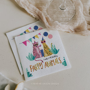 Serviette En Papier Fête de la morue Animaux Fête d'anniversaire pour 