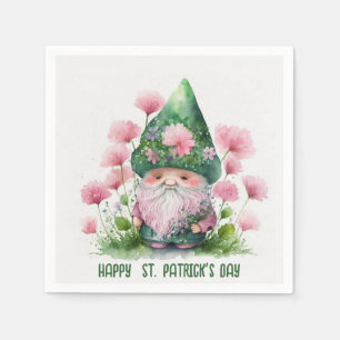 Serviette En Papier Fête de la Saint Patrick de Gnome en Irlande