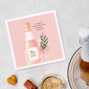 Serviette En Papier Fête de la Saint-Valentin Rosé over Roses Rose Ros