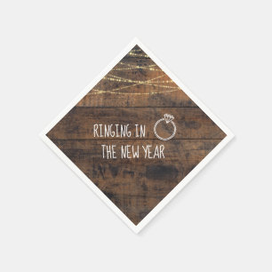 Serviette En Papier Fête de l'engagement pendant la nouvelle année