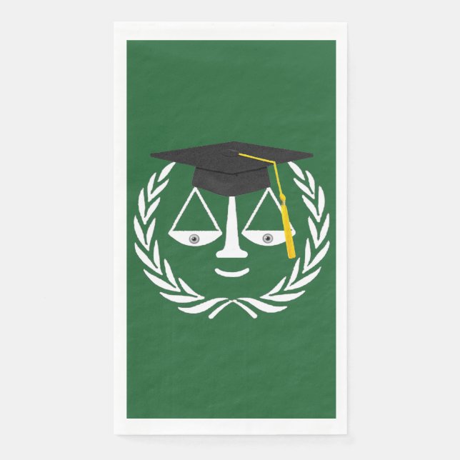 Serviette En Papier Fête de l'enseignement de droit (Devant)