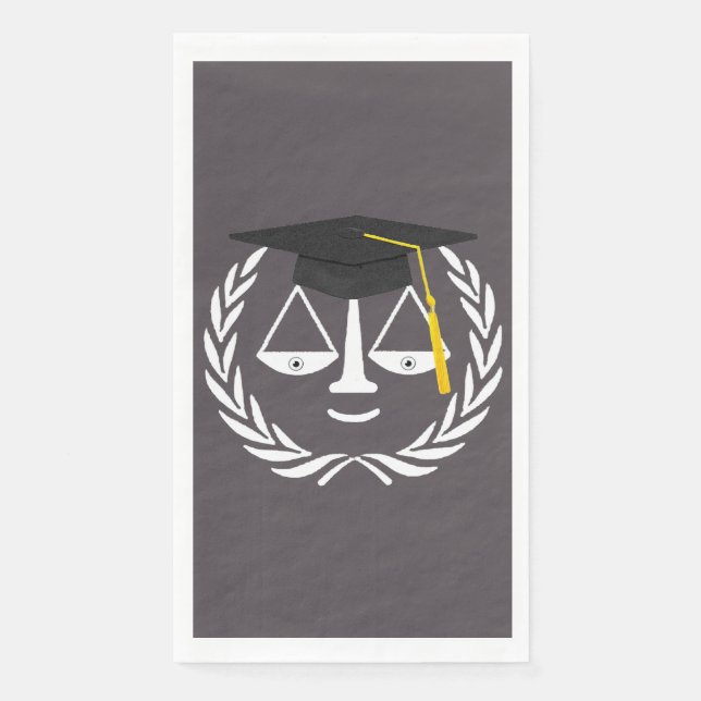 Serviette En Papier Fête de l'enseignement de droit (Devant)