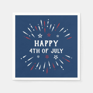 Serviette En Papier Fête de l'indépendance américaine patriotique 4 ju