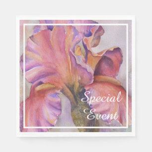Serviette En Papier Fête de l'Iris Rose