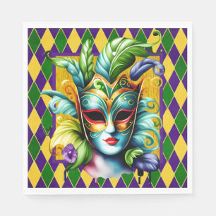 Serviette En Papier Fête de Mardi Gras