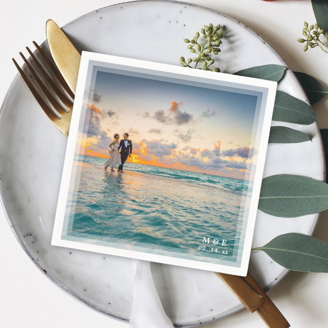 Serviette En Papier Fête de mariage avec mariée et mariée élégante mod (Créateur téléchargé)