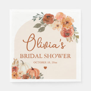 Serviette En Papier Fête de mariage bohème à la citrouille en terre cu