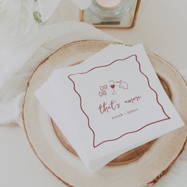 Serviette En Papier Fête de mariage "C'est l'amour" écrit à la main (Créateur téléchargé)