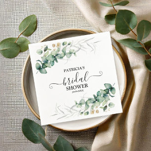 Serviette En Papier Fête de mariage champêtre Eucalyptus
