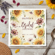 Fête de mariage champêtre tournesol aquarelle auto