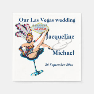 Serviette En Papier Fête de mariage de Las Vegas