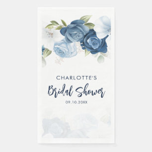 Serviette En Papier Fête de mariage Floral Aquarelle Personnalisée