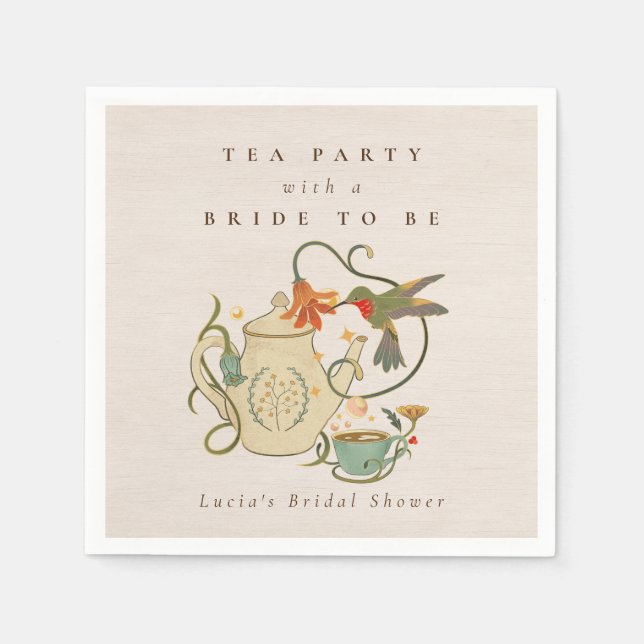 Serviette En Papier Fête de mariage floral Faecore aquarelle (Devant)