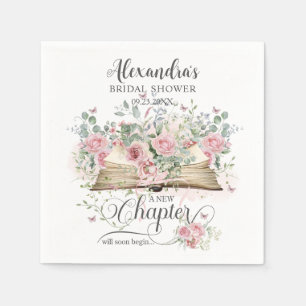 Serviette En Papier Fête de mariage Floral Rose Vintage Nouveau Chapit
