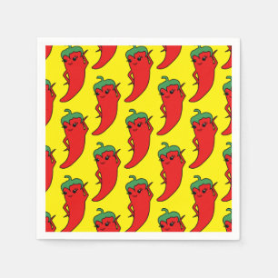 Serviette En Papier Fête de mariage Kawaii Piment Rouge Diva