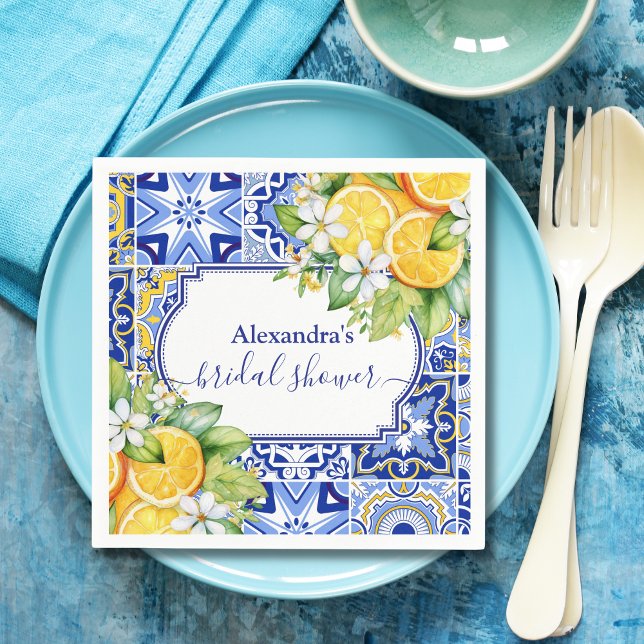 Serviette En Papier Fête de mariage Lemon Main Squeeze (Créateur téléchargé)