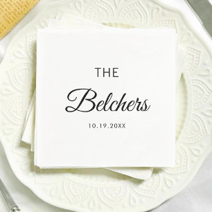 Serviette En Papier Fête de mariage personnalisée sur mesure pour la m