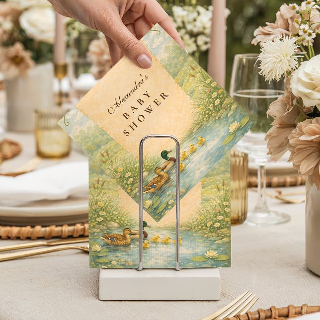 Serviette En Papier Fête de naissance de canard des bois (Créateur téléchargé)