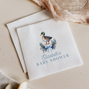 Serviette En Papier Fête de naissance du petit garçon canard colvert b
