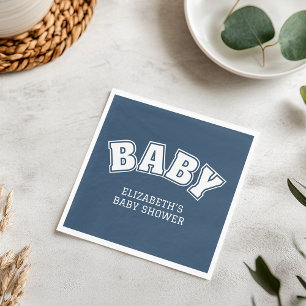 Serviette En Papier Fête de naissance marine de style prépa universita