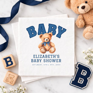 Serviette En Papier Fête de naissance ourson prépa universitaire