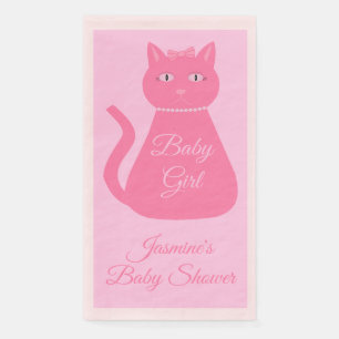 Serviette En Papier Fête de naissance personnalisée pour bébé fille av