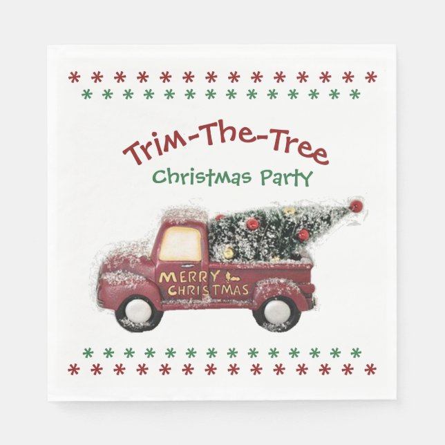 Serviette En Papier Fête de Noël (Devant)