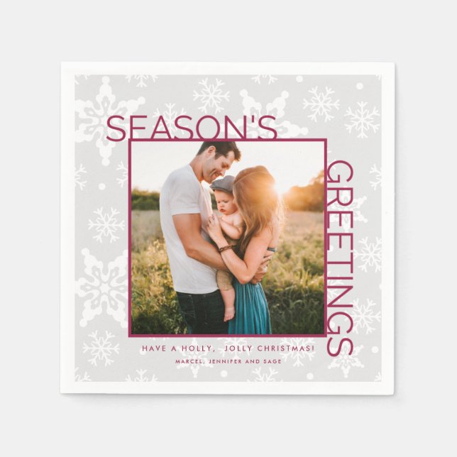 Serviette En Papier Fête de Noël (Devant)