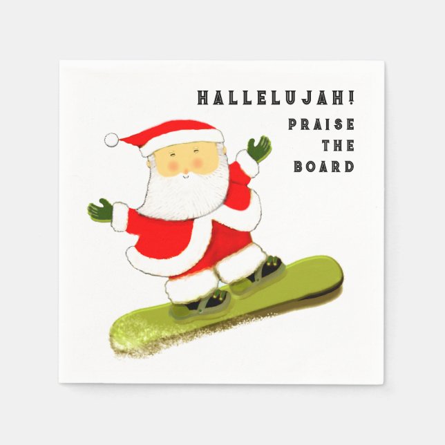 Serviette En Papier Fête de Noël (Devant)