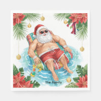Fête de Noël au bord de la piscine avec le Père No