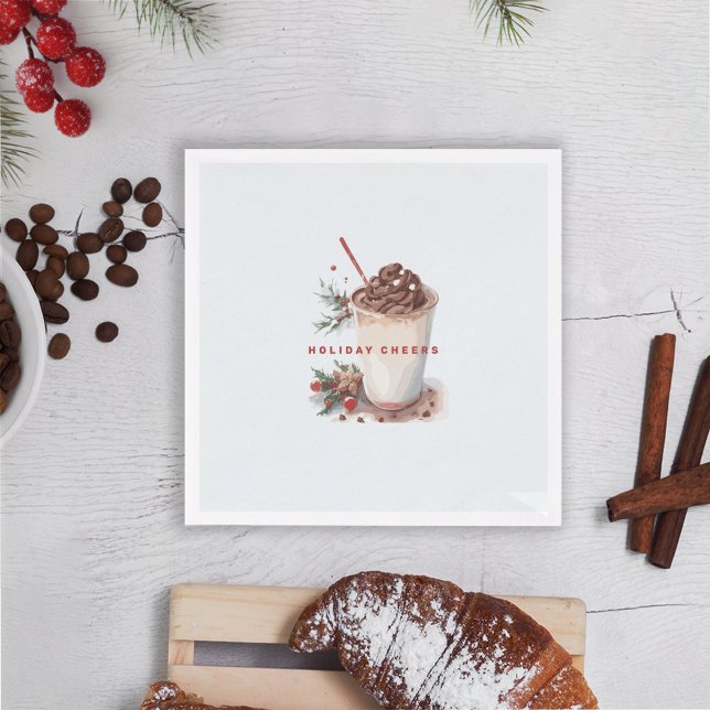 Serviette En Papier Fête de Noël Café Mingle (Créateur téléchargé)